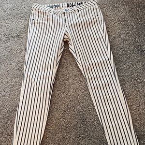 Volcom jeans (Liberator legging) NWOT, Pinstripe